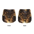 thumbnail image 3 of Balery Cool Black Gold Dragon Pantalones cortos deportivos para mujer con forro y dos bolsillos, elásticos, para entrenamiento, gimnasio, yoga-Medium, 3 of 7