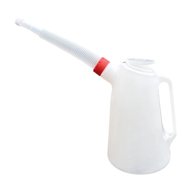 Terraxo Récipient de Mesure d'Huile Étanche avec Bouchon Polyvalent avec Bec Verseur Accessoire 4 L