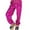 a-Hot Pink450107, variant on Women's Casual Pants Sequin Decorated Jogger Pants Solid Color Elastic Waisted Shiny Fabric Relaxed Fit Trousers For Performance Party Casual Activities Classic Trousers