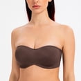 thumbnail image 3 of MELENECA Strapless Bra Minimizer with Underwire for Women Espresso 30E, 3 of 4