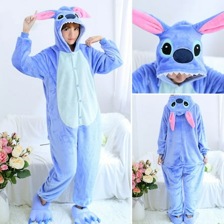

CoCopeanut Unicorn Panda Totoro Pajamas Stitch Adult Animal Onesies Women Men Couple 2020 Winter Pajamas Suit Cat Sleepwear Flannel Pijamas