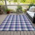 thumbnail image 6 of Addison Rugs Chantille Indoor/Outdoor Transitional Plaid Navy Washable Rectangle Rug, 8' x 10', 6 of 6