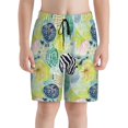 thumbnail image 2 of Cauagu Shell Clam Print Swim Trunks for Men,Youth Boys Swim Shorts Compression Liner Beach Shorts Boys' Swimming Shorts 7-20 Years Bathing Suit-X-Large, 2 of 7