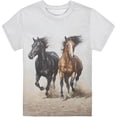 thumbnail image 3 of Horses Lover Graphic for Boys Girls T-Shirt Kids Summer Clothes Relaxed Fit (White 1-2 Years), 3 of 3
