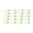 thumbnail image 1 of Office Paper Clips, Metallic Paper Clips Green Yellow Metal Material 100pcs Ananas Shape  For Home For File Classification, 1 of 8
