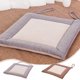 thumbnail image 1 of Cojín de asiento de lino de algodón | Almohada de soporte lumbar para escritorio de oficina cuadrada | Almohadilla de silla para oficina, patio, jardín, coche | 15,75 x 15,75 x 1,18 pulgadas, 1 of 7