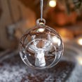 thumbnail image 3 of Bola de cristal transparente para Navidad, adorno para árboles de Navidad, regalos de boda, decoración para el hogar, colgante pequeño, adorno de bola 2025, 3 of 5