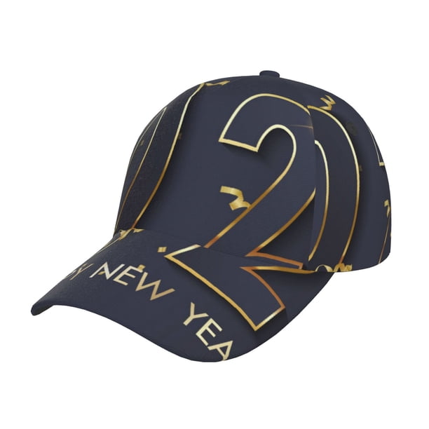 Fotbe 2025 New Year 2 Gorro Clásico de Béisbol, Gorra Ajustable con Broche Snapback, Gorro de Exterior de Algodón Suave