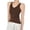 Coffee, variant on Womens Summer Spring Spaghetti Tees Shirts Strap Camisole Halter Tops Sleeveless Tank S-3XL