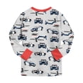 thumbnail image 6 of Kids 2‑Piece Long Sleeve Pajama Set with Cartoon Print,Fun Sleepwear for Boys and Girls 6-7 Years, 6 of 8