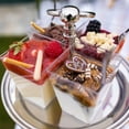 thumbnail image 3 of Coupes à Dessert Transparentes avec Couvercles et Cuillères, Lot de 50 Coupes à Dessert Mini 5 Oz 3 Oz, 2 Types de Coupelles d'Apéritif Parfait, Mini Gobelets Réutilisables pour Desserts de Fête, 3 of 6