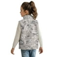thumbnail image 2 of Garronmavis Gray Camo Hunting Kids Zip Up Vest 11-12 Stylish Boys Sleeveless Vests Wind Proof Zipper Winter Sleeveless Jacket with Pockets Comfortable Warm Winter Coat with Pocket, 2 of 7