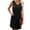 Black, variant on IROINNID Shift Dress For Women Casual Summer Tank Solid Sleeveless With Pocket Dress V-Neck Knee-Length Dress