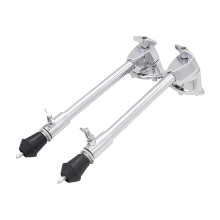 hengtong 2 Pieces Bass Drum Legs Adjustable Portable for Musician Lovers with Bracket