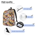 thumbnail image 3 of Rocae Cute Cat Cartoon for Durable Canvas Backpack Leisure Large Bag Travel Rucksack Multi-function Backpack Small, 3 of 7
