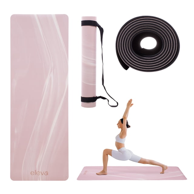 Tapete Yoga Ejercicio Eleva Mat Antiderrapante Goma Natural