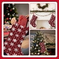 thumbnail image 7 of Picia Snowflakes On A Buffalo Plaid Christmas for 18in Christmas Stockings, Xmas Stocking for Kids, Holiday and Family Stocking for Fireplace or Party Decoration, 7 of 7
