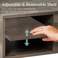thumbnail image 6 of Best Choice Products Wooden Mid-Century Modern Lift Top Coffee Table w/ Hidden Storage, Removable Shelf - Gray Oak, 6 of 8