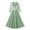 Green, variant on Winter Dresses for Women Stylish Work Dress Half Sleeve 50S Vintage Dresses V Neck Wedding Guest Formal Dress
