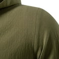 thumbnail image 5 of Men’s Retro Lace up Long Sleeve Linen Shirts Renaissance Henley Shirt, Medieval Viking Costume Pirate Tops Army Green XL, 5 of 9