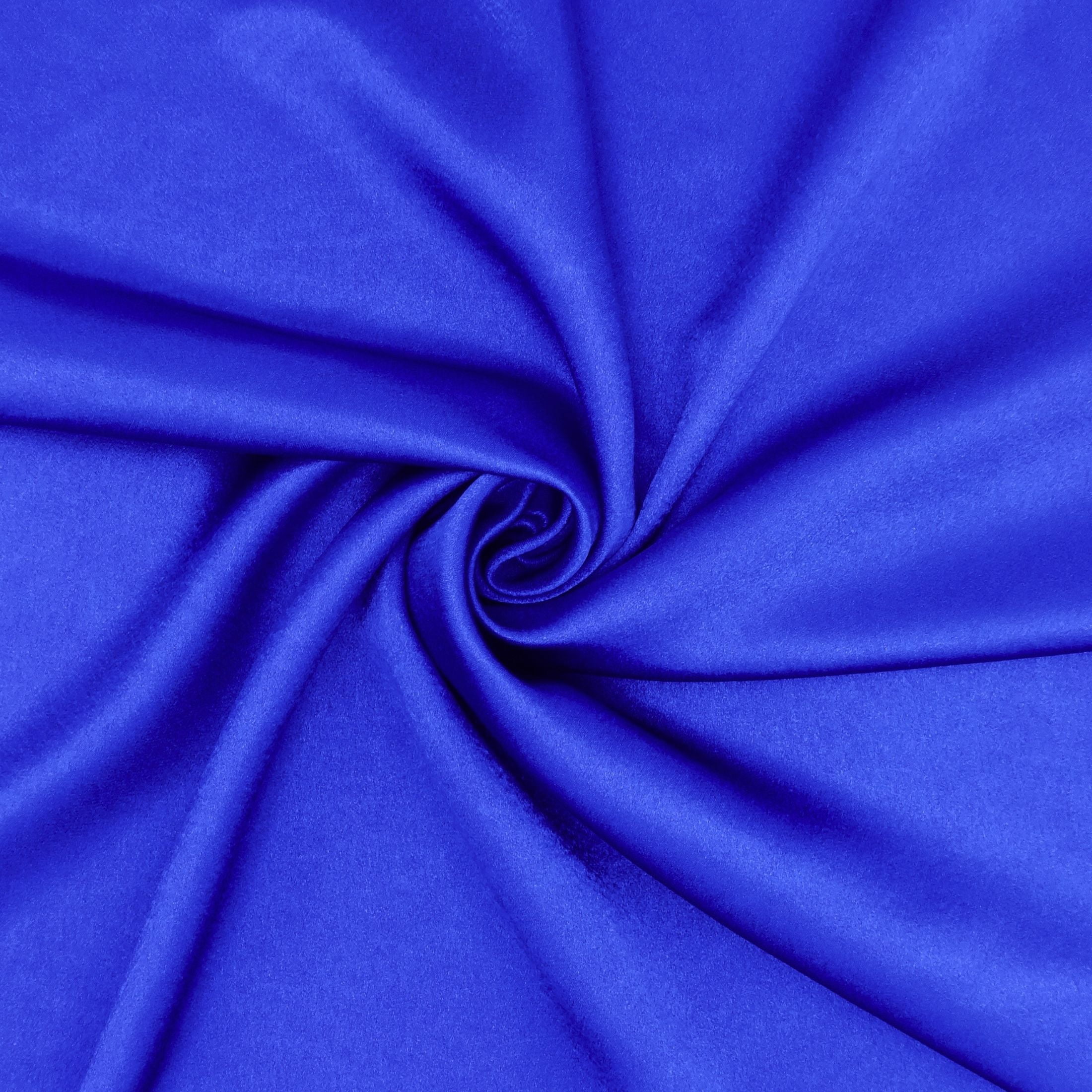Hello Hobby 59” x 72” 100% polyester crepe back satin 2 yard precut fabric, Navy, 59" wide for sewing & crafting