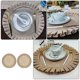 thumbnail image 2 of Jute Placemats Heat-Resistant Isolation Mats 2Pcs for Home Use, 2 of 4