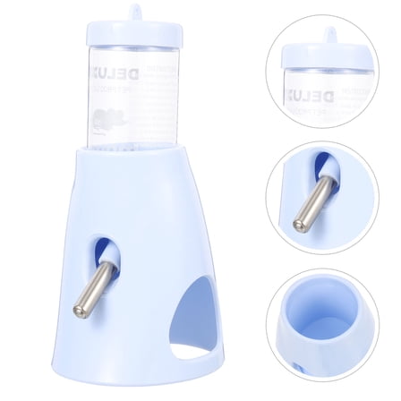 STOBOK Standing Hamster Bottle Hamster Waterer PP Cream Blue 1Set