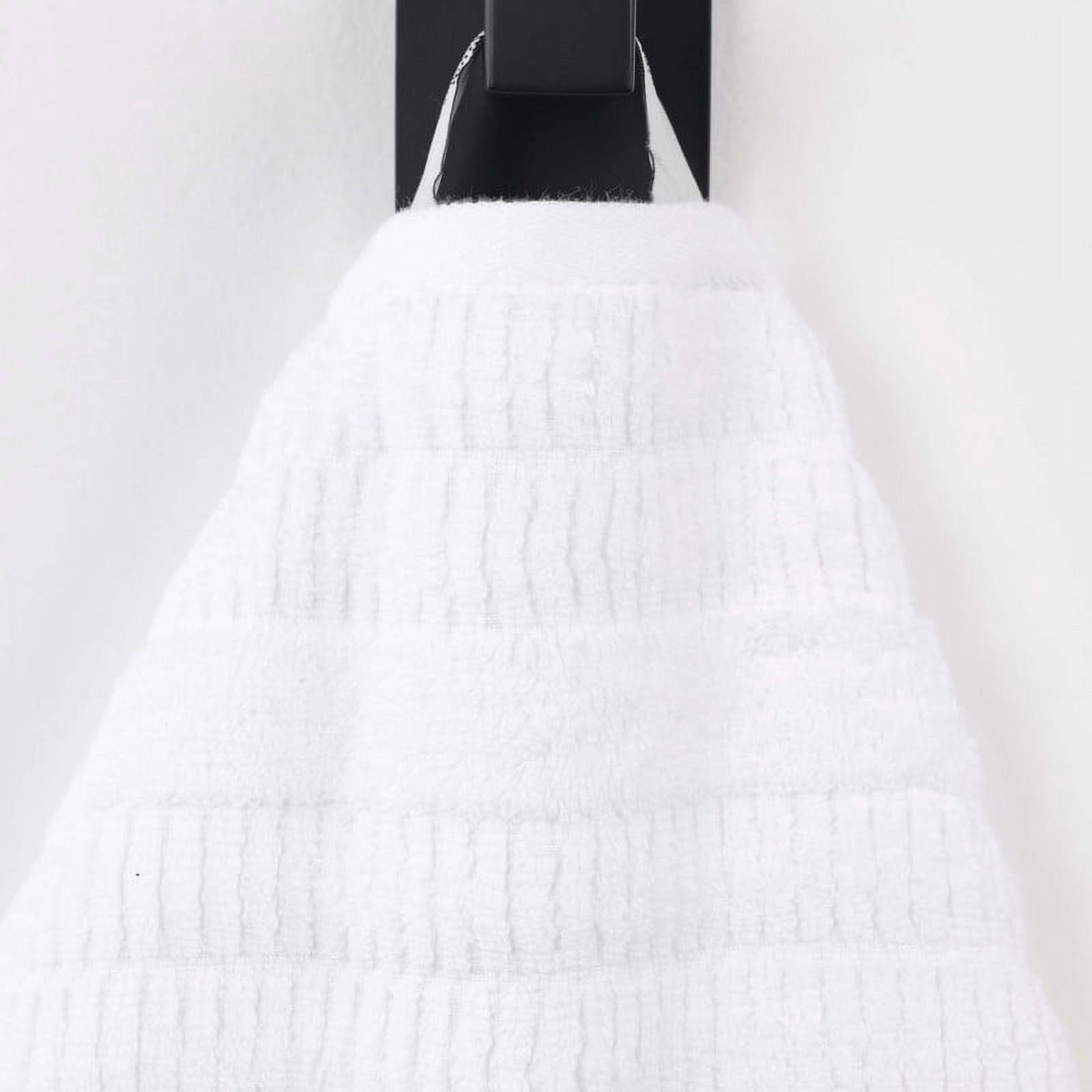 Superior Mika Smart Twist Cotton Medium Weight Bath Sheets, Set of 2, Quick Dry Towels, White