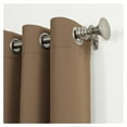 thumbnail image 3 of 54"x95" Blackout Kenneth Energy Saving Grommet Curtain Panel Barley Brown: Modern Polyester Curtain, 3 of 7