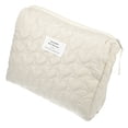 thumbnail image 4 of Unique Bargains 1Pc Women Portable Heart Storage Makeup Bag for Vacation Camping Khaki, 4 of 4