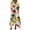 #0105-Multicolor, variant on Uootdi Dresses for Women Floral Print V Neck Short Sleeve Casual Loose Fit Lightweight Maxi Dresses Gift