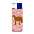 thumbnail image 1 of ""Caroline'S Treasures Red Fox Pink Check - Abrazadera Decorativa Para Latas, Delgada, Multicolor"", 1 of 1