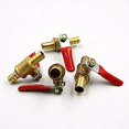 thumbnail image 3 of Válvula de bola de latón, válvula de cierre de 8 mm, adaptador de conector de grifo para tubería de púas para agua, gas, aceite (1 unidad, 8 mm), 3 of 4