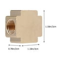 thumbnail image 2 of WRITWAA 2PCS Water Hose Adapter Connector for Air Tools Aluminum Branching Pipes, 2 of 7