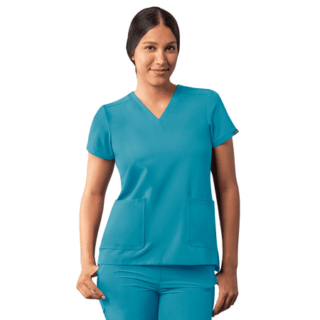 

Adar Addition Scrubs For Women - Modern V-Neck Scrub Top