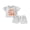 Gray, variant on Baby Girl First Birthday Outfit In My One Year Old Era Top 1st Birthday Shirt Casual Shorts Set