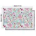 thumbnail image 5 of Pioneer Flower Floral Print Pattern Summer Placemats Table Placemats Set Of 6-Linen Kitchen Washable Placemats Table Mats 12x18 Inch Non-Slip Heat Resistant, 5 of 5