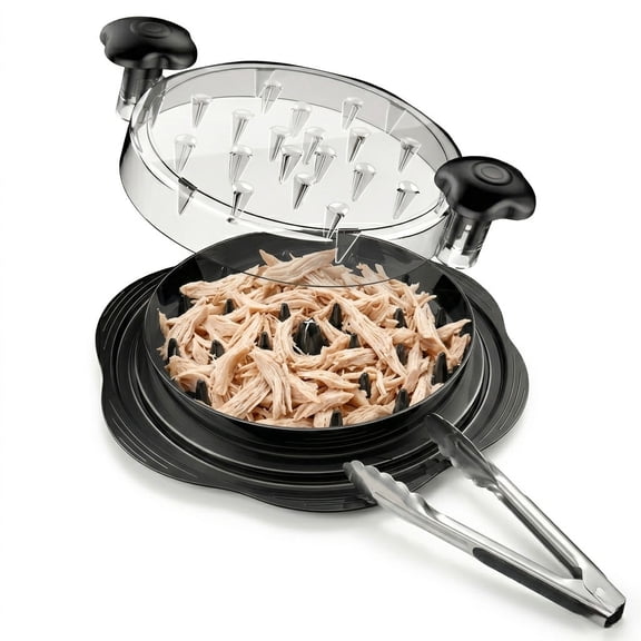 Chicken Shredder Tool Twist (Large 10 Inch), Meat Shredder for Pulled Pork Beef & Chicken, BPA Free with Anti-Slip Base & Ergonomic Handle, Heat Resistant Kitchen Gadget, 1 Count