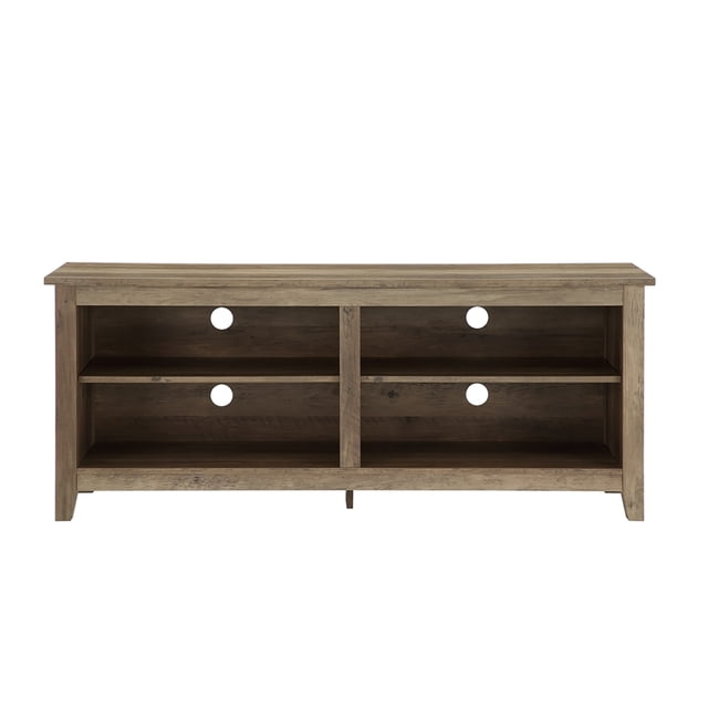 Pemberly Row Meuble TV 58 Pouces Console de Rangement en Chêne Rustique