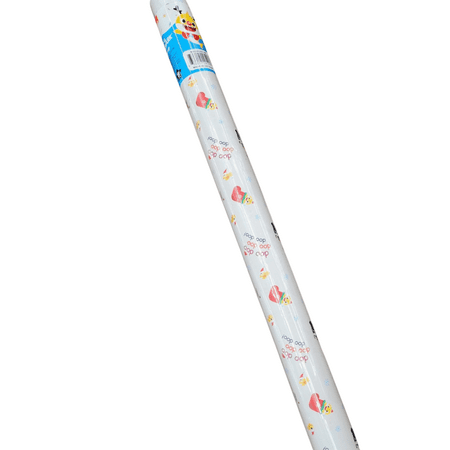 Baby Shark Christmas Holiday Thanksgiving Birthday Themed Gift Wrap Greetings Party Favor Festive Wrapping Paper for DIY Decoration Supply 50 Feet, 1 Roll