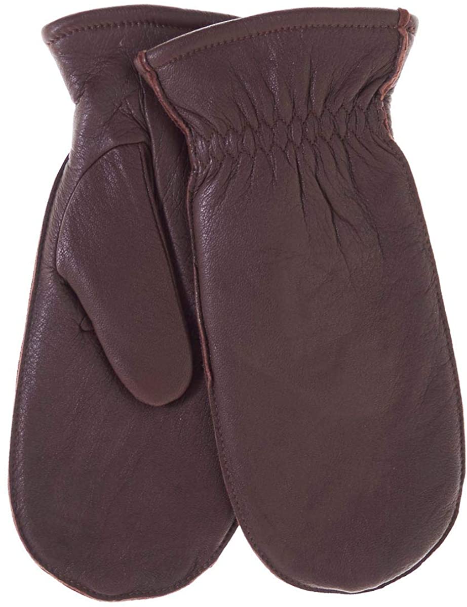 Snowfall Womens Deerskin Leather Mittens with Finger Liners by Pratt