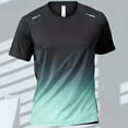 thumbnail image 4 of Camisetas para hombre Camiseta deportiva Camisetas de manga corta con degradado de secado rápido Entrenamiento al aire libre Entrenamiento de baloncesto Ropa para correr para hombre, 4 of 5