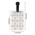 thumbnail image 4 of Luggage Tags for Suitcases, Cute Corgi Dog Funny White Leather Bag Luggage Tags ID Label Tags Privacy Protection Travel Bag Labels, 4 of 6