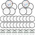 thumbnail image 1 of Juego de ventiladores V-chen con forma de disco volador plegables, 30 unidades, 25 cm, color blanco, 1 of 7