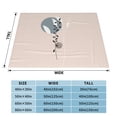 thumbnail image 6 of Boho Plants Bouquet Throw Blanket, Super Soft Anti-Pilling Flannel Bed Blankets, 80"x60", 6 of 8
