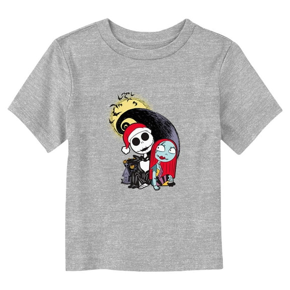 Toddler's The Nightmare Before Christmas Cartoon Jack and Sally Graphic T-Shirt