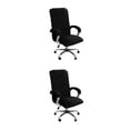 thumbnail image 3 of Maytalsory 3piece Chair Cover For Computer Chair Chair Daily Wear And Tear Thickening And Plushing Chair Covers black XL 2Set, 3 of 6