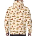 thumbnail image 7 of Kdxio Tropical Desert Print Mens Casual Hooded Collar Drawstring Hoodies Pullover Sweatshirts Casual Long Sleeve Shirts-X-Large, 7 of 7