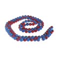thumbnail image 4 of 2x100 Uds cuentas redondas de vidrio coloridas cuentas espaciadoras sueltas DIY rojo y azul 3 piezas, 4 of 7