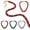Crimson Serpent, variant on Serpent Statement Necklace Snake Print Choker for Women & Men